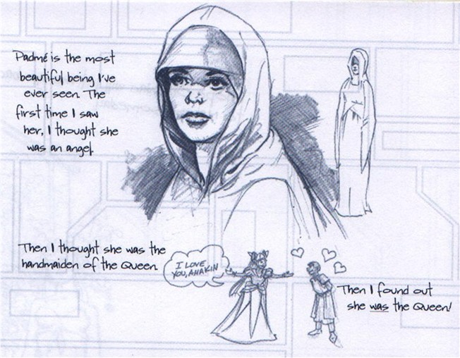 Young Ani thinks of Padme